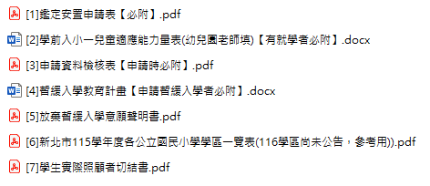 申請表